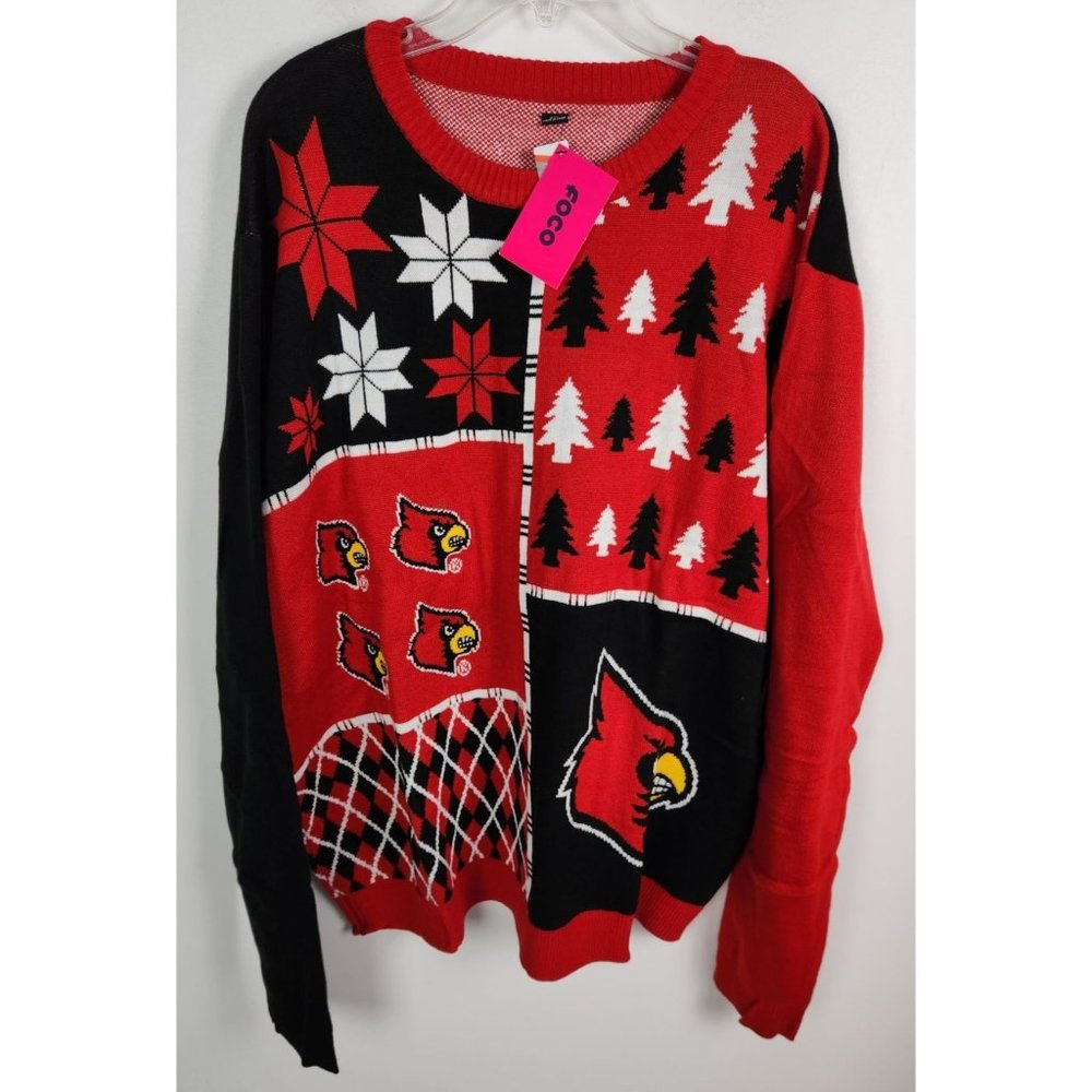 FOCO Men's Sz. 2XL NFL Busy Block Arizona Cardinals Winter Sweater NWT